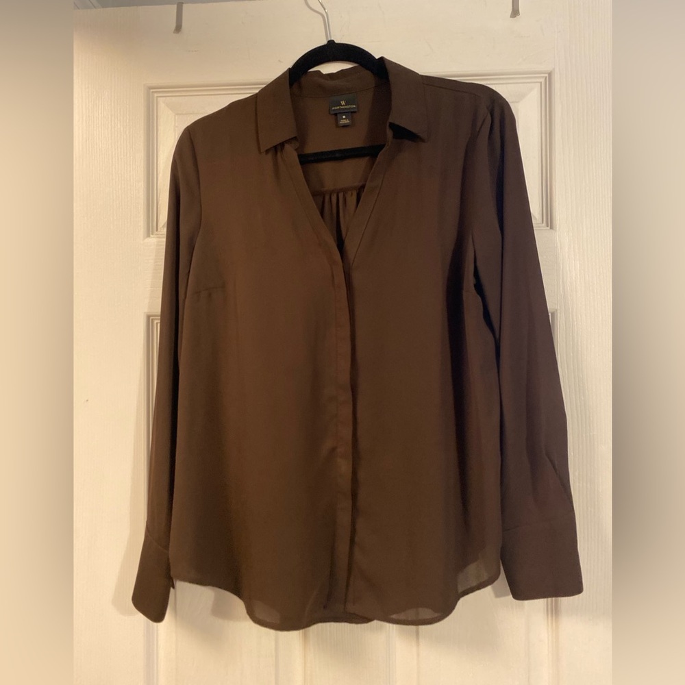 Worthington Womens Essential Soft Blouse